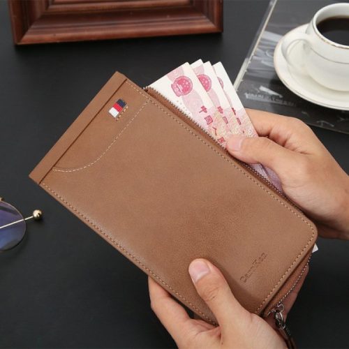 Men's and Women's Long Double Zipper Multi-function Card Holder - Image 4