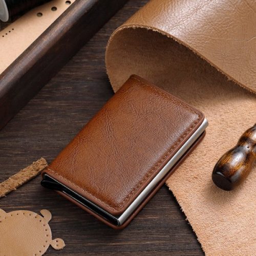 Automatic Pop-Up Anti-Theft Rfid Slim Credit Card Holder And Aluminum Metal Box Men's Multi-Card Slot - Image 6