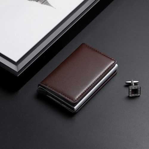 Automatic Pop-Up Anti-Theft Rfid Slim Credit Card Holder And Aluminum Metal Box Men's Multi-Card Slot - Image 7