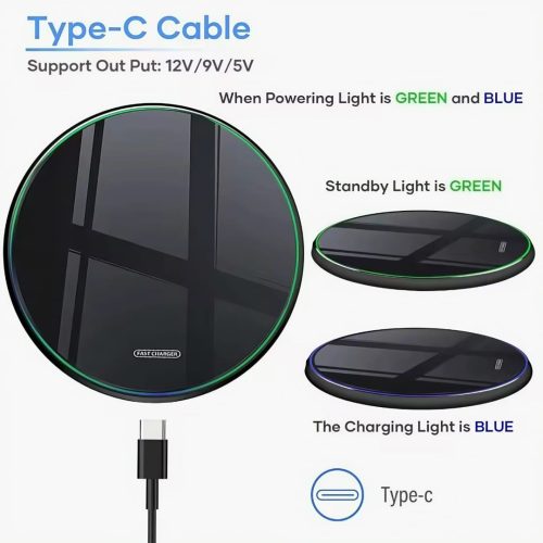 30W Wireless Fast Charging Pad And Dock Station For Android,Apple ios Device - Image 14