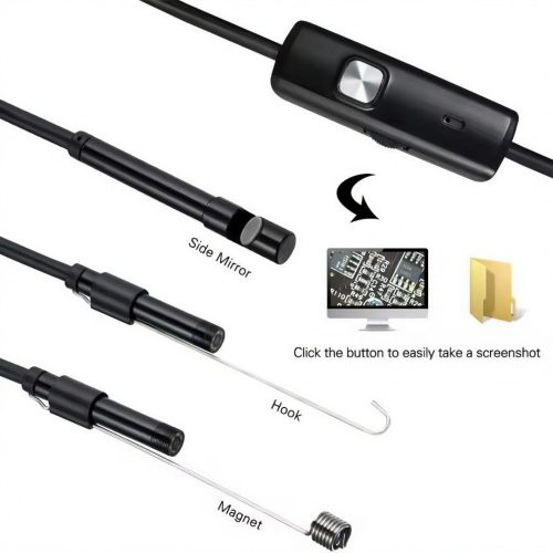 7 mm Sewer Industrial Endoscope Piping Endoscopy Type C Flexible Snake Mini Camera 3 In 1 Automotive Borescope For Smart Phone - Image 9