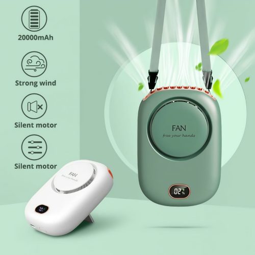 Portable Original Mini Waist Fan, Waist Clip Bladeless Neck Fan USB Rechargeable Wireless Hanging for Outdoor Travel - Image 5