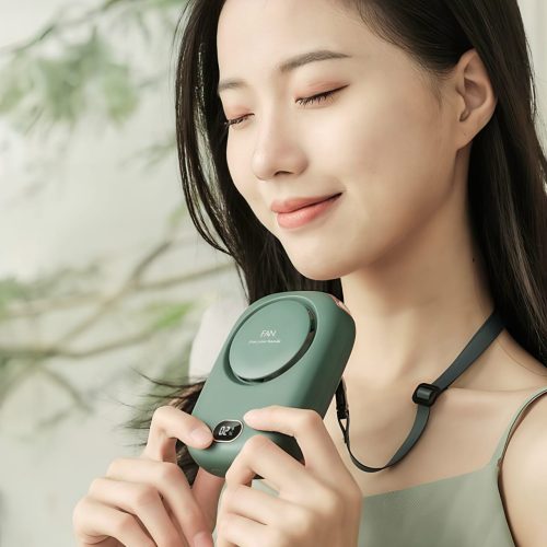 Portable Original Mini Waist Fan, Waist Clip Bladeless Neck Fan USB Rechargeable Wireless Hanging for Outdoor Travel - Image 4