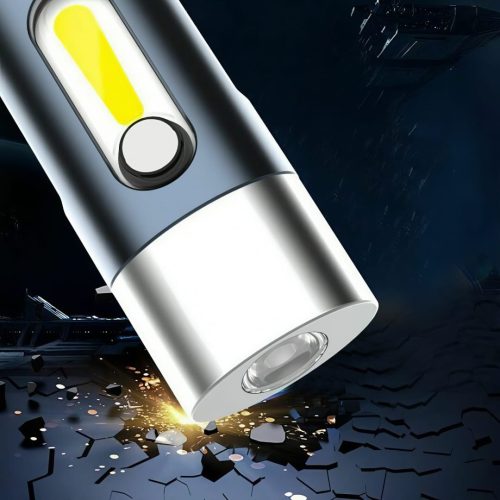 Multifunctional Keychain Waterproof Type-C LED Flashlight - Image 4