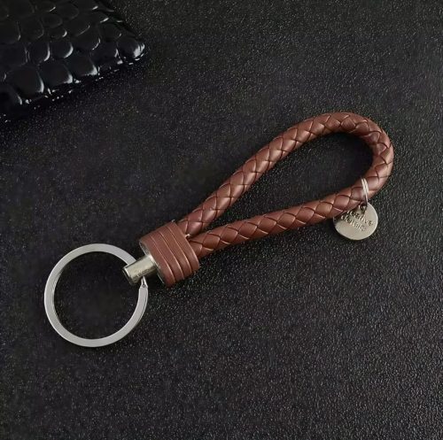 Handcrafted Leather Keychain Rope Strap Keyring With Key Fob - Image 5