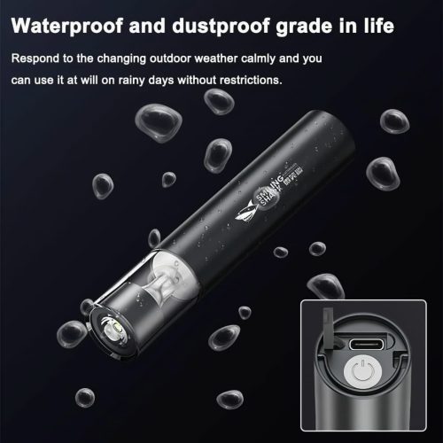 Luxury Metal Body Multi Functional 7 in1 Rechargeable Waterproof Emergency Light - Image 9
