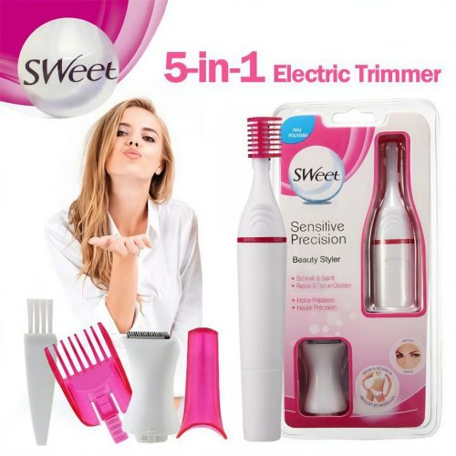 Multifunction Portable 5 in 1 Electric Epilator Painless Trimmer For Eyebrow Body Bikini Facial Hair Removal Hair Shaver For Women