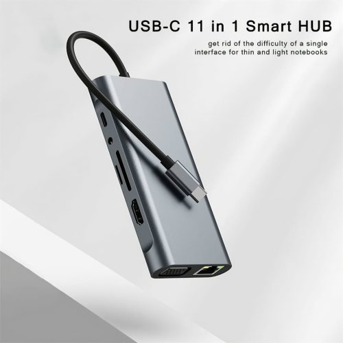 12-in-1 USB Type-C Hub 3.0 Dock Spliter Multiport Adapter 4K HDMI RJ45 SD/TF VGA HDMI PD for Mobile,Laptop MacBook,iPad - Image 10