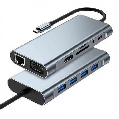 12-in-1 USB Type-C Hub 3.0 Dock Spliter Multiport Adapter 4K HDMI RJ45 SD/TF VGA HDMI PD for Mobile,Laptop MacBook,iPad - Image 3