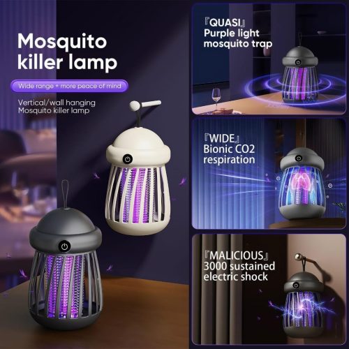 Portable USB Rechargeable Electric Shock Mosquito Killer Lamp - Image 8