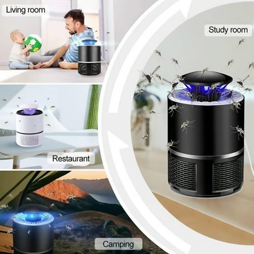 USB Electronics Mosquito Killer Trap Moth Fly Wasp LED Night Light Lamp - Image 6