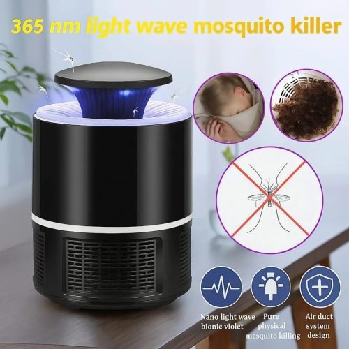 USB Electronics Mosquito Killer Trap Moth Fly Wasp LED Night Light Lamp - Image 11
