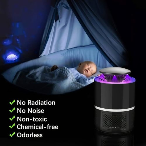 USB Electronics Mosquito Killer Trap Moth Fly Wasp LED Night Light Lamp - Image 9