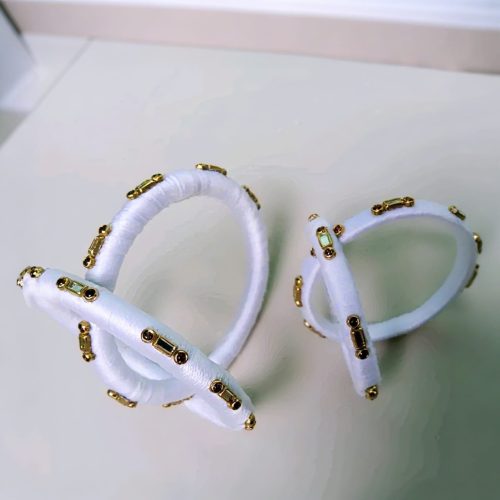 Formal Bangles Kada Set With Kundan - Image 10