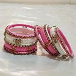 Festval Bracelet With Kundan Work In Geometric Design