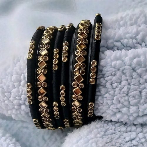 Bridal Chuda Kundan Lac Bangles For Weddings - Image 4