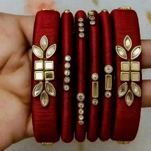 Bridal Chuda Kundan Lac Bangles For Weddings - Image 6