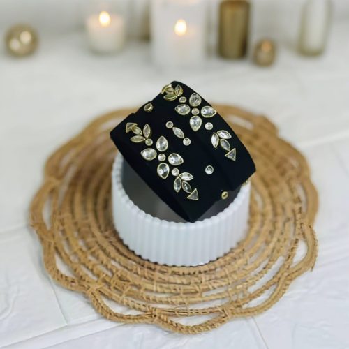 Geometric Kundan Meena Bangle Set - Image 7