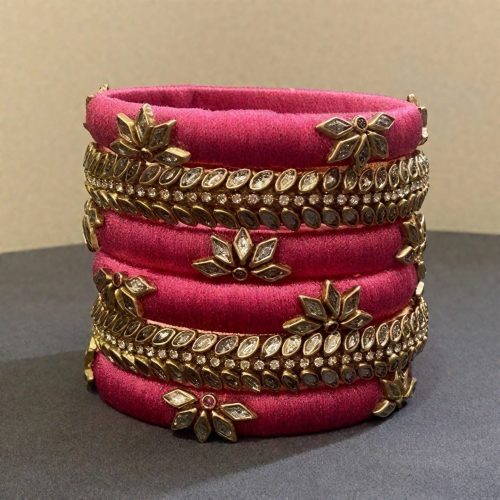 Churi Muri Kundan Festival Bracelet - Image 7