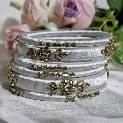 Churi Muri Kundan Festival Bracelet - Image 6