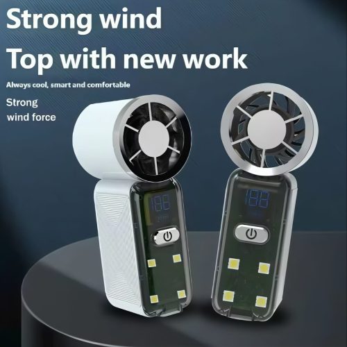 Mini Rechargeable Bladeless Fan With Cooling - Image 2