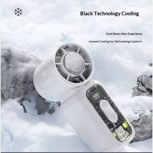 Mini Rechargeable Bladeless Fan With Cooling - Image 5