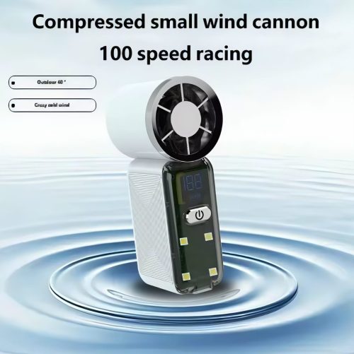 Mini Rechargeable Bladeless Fan With Cooling - Image 3