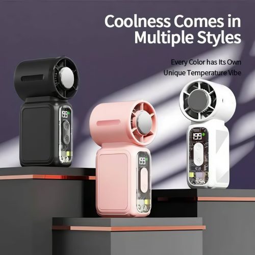 Mini Rechargeable Bladeless Fan With Cooling