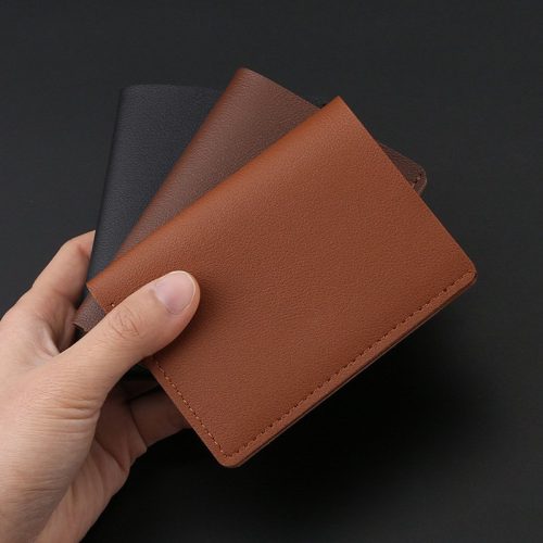 Ultra-Thin Men's And Women's Mini Leather Card Holder - Image 7