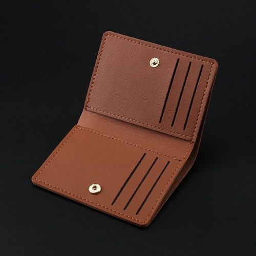 Ultra-Thin Men's And Women's Mini Leather Card Holder - Image 4