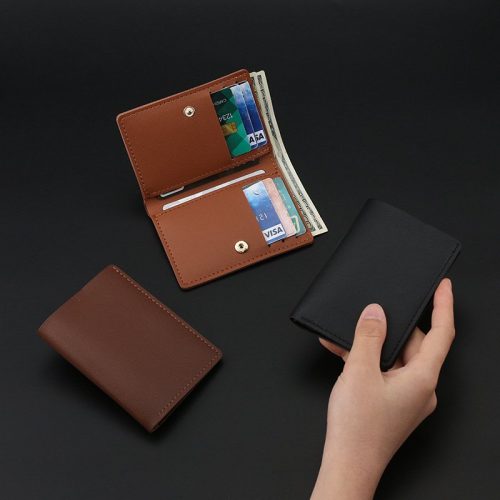 Ultra-Thin Men's And Women's Mini Leather Card Holder - Image 5
