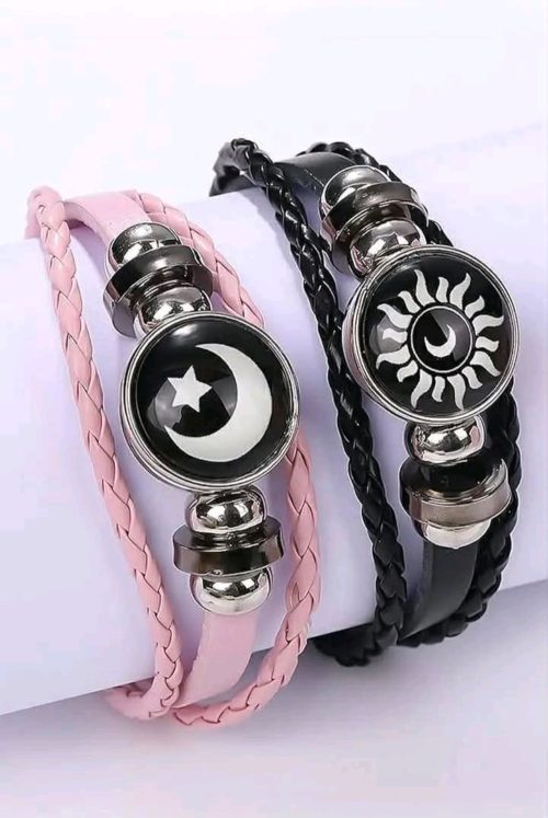 Trendy Couple Sun Moon Bracelet - Image 2