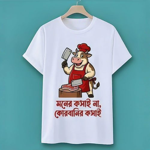 Eid Special Bangla Typography Printed T-Shirt (Qorbani Collection-With Customizable) - Image 6