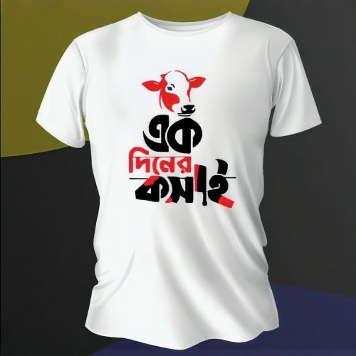 Eid Special Bangla Typography Printed T-Shirt (Qorbani Collection-With Customizable) - Image 2