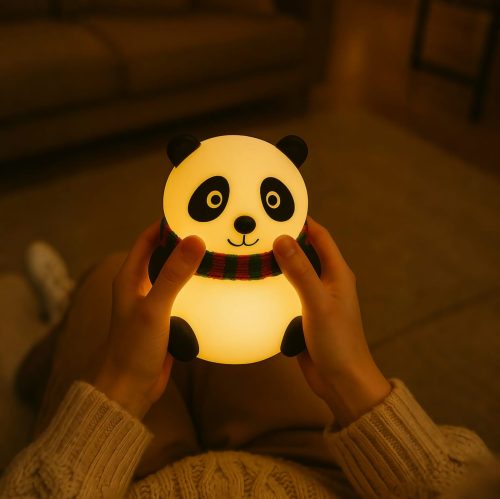 Most Demanding Cute Sleeping Panda LED Patting Lamp – Soft Glow Night Ligh - Image 2
