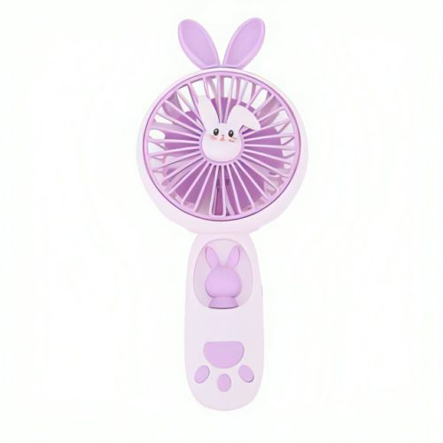 LED Cartoon High Quality Handheld Portable Fan With Mobile Stand - Image 8