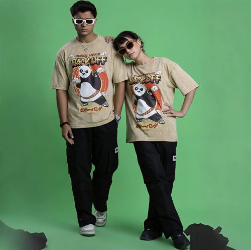 ACID WASH DROP SHOULDER T-SHIRT - Image 2