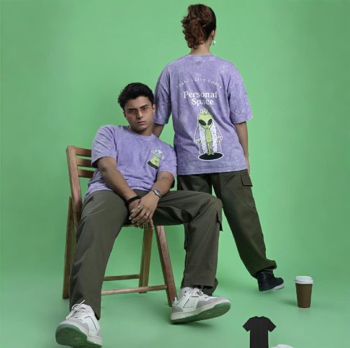 ACID WASH DROP SHOULDER T-SHIRT - Image 6