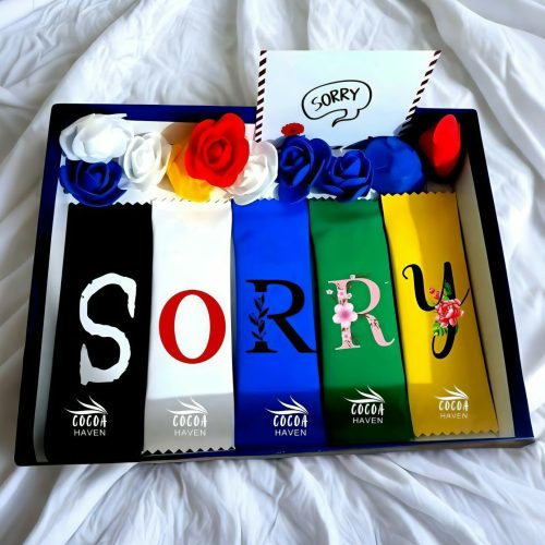 5Pcs Chocolate Package With Artificial Flower