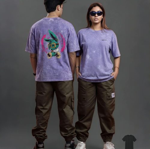 ACID WASH DROP SHOULDER T-SHIRT - Image 7
