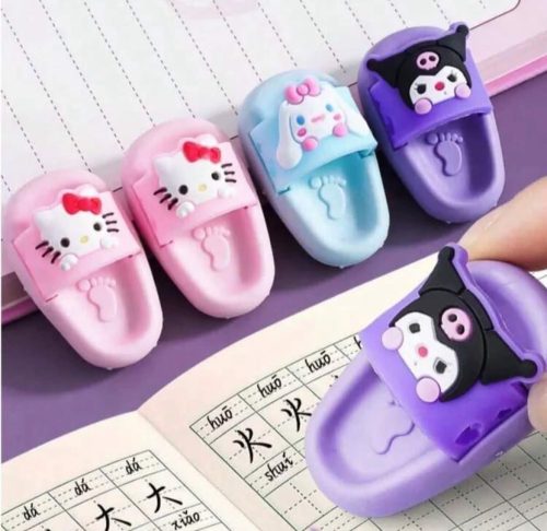 Slipper Shaped Mini Eraser Set (2Pcs) - Image 2