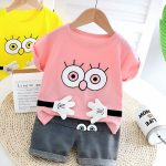 Kids Cotton T-Shirt & Pants Set