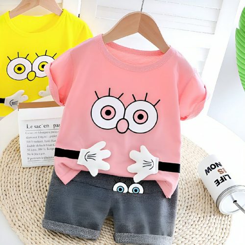 Kids Cotton T-Shirt & Pants Set