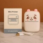 Mini Thermal Bluetooth Printer With Paper Roll