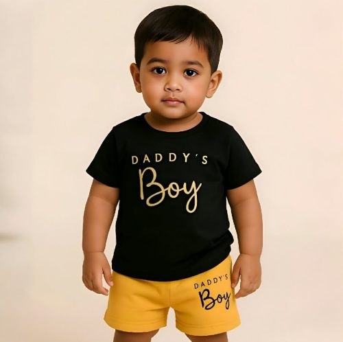 Kids Cotton T-Shirt & Pants Set - Image 3