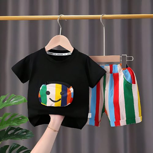 Kids Cotton T-Shirt & Pants Set - Image 3
