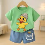 Kids Cotton T-Shirt & Pants Set