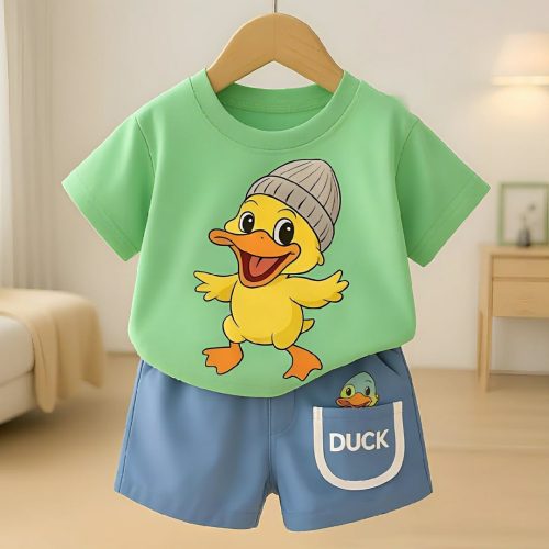 Kids Cotton T-Shirt & Pants Set