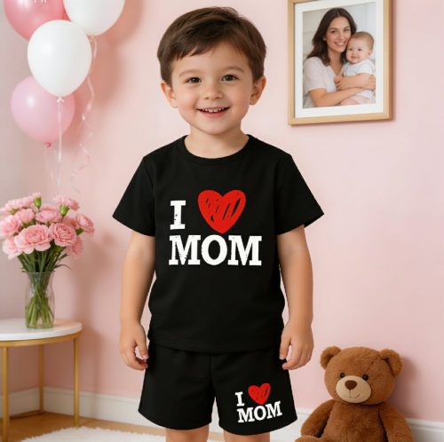 Kids Cotton T-Shirt & Pants Set - Image 5