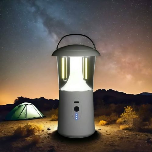 Cycling Friendly Outdoor Lamp Features 1200mAh Lithium Battery and Multi Mode Lighting Ideal For Night Rides or Campouts-White Color - Image 2